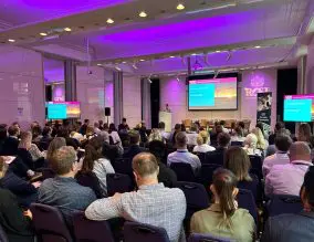 Kate Nicholls speaking at UKHospitality Sustainability Seminar - October 2023