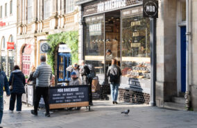 Coffee shop in Edinburgh, Scotland