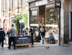 Coffee shop in Edinburgh, Scotland