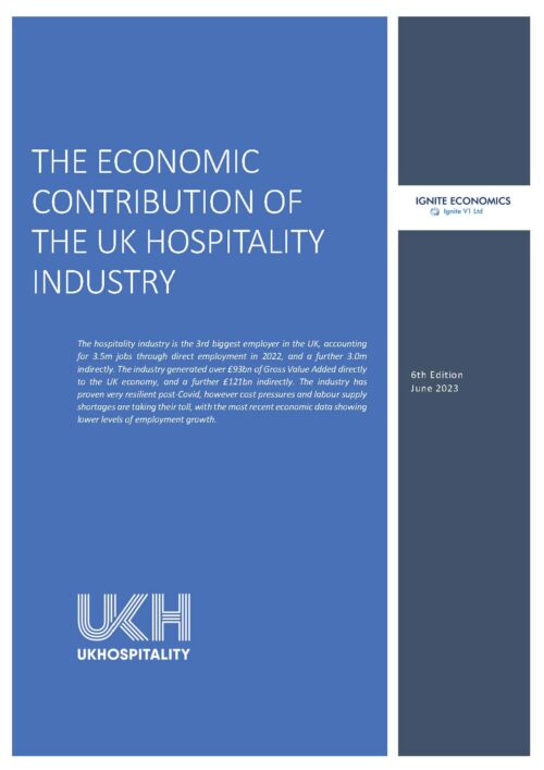 Economic Contribution of the UK Hospitality Industry - June 2023