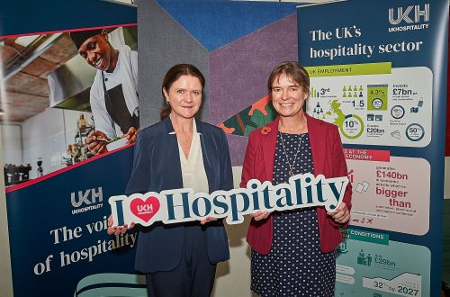 Selaine Saxby MP and UKHospitality Chief Executive Kate Nicholls