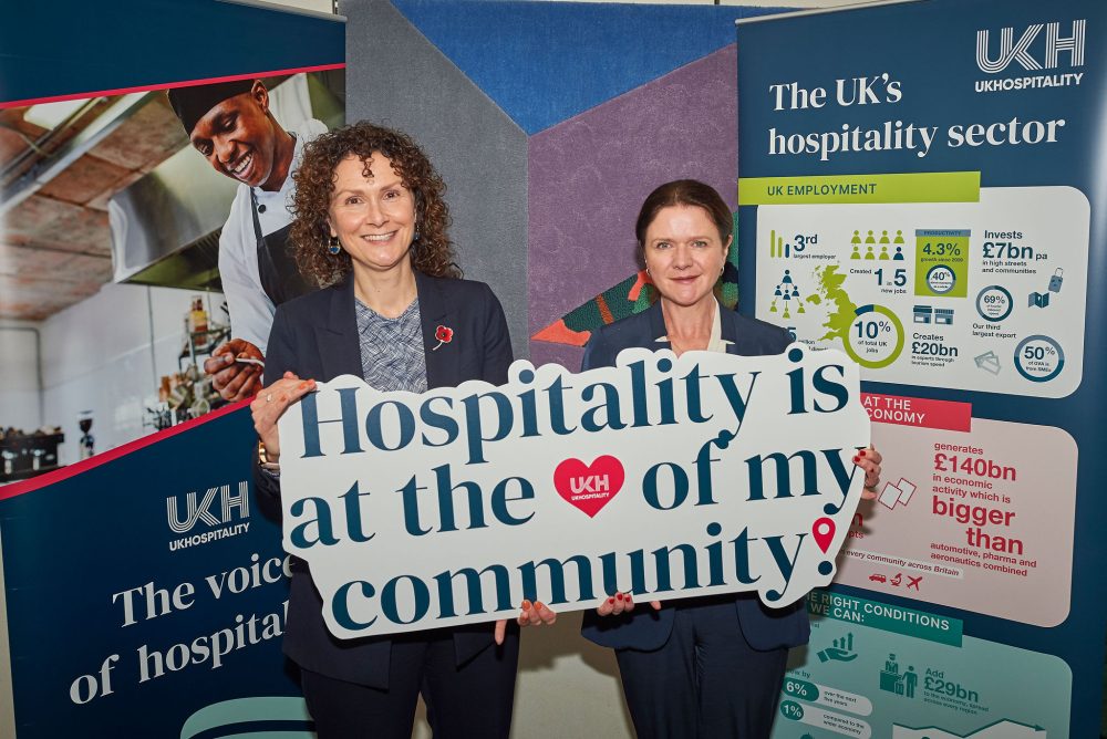 Wendy Chamberlain MP and UKHospitality Chief Executive Kate Nicholls