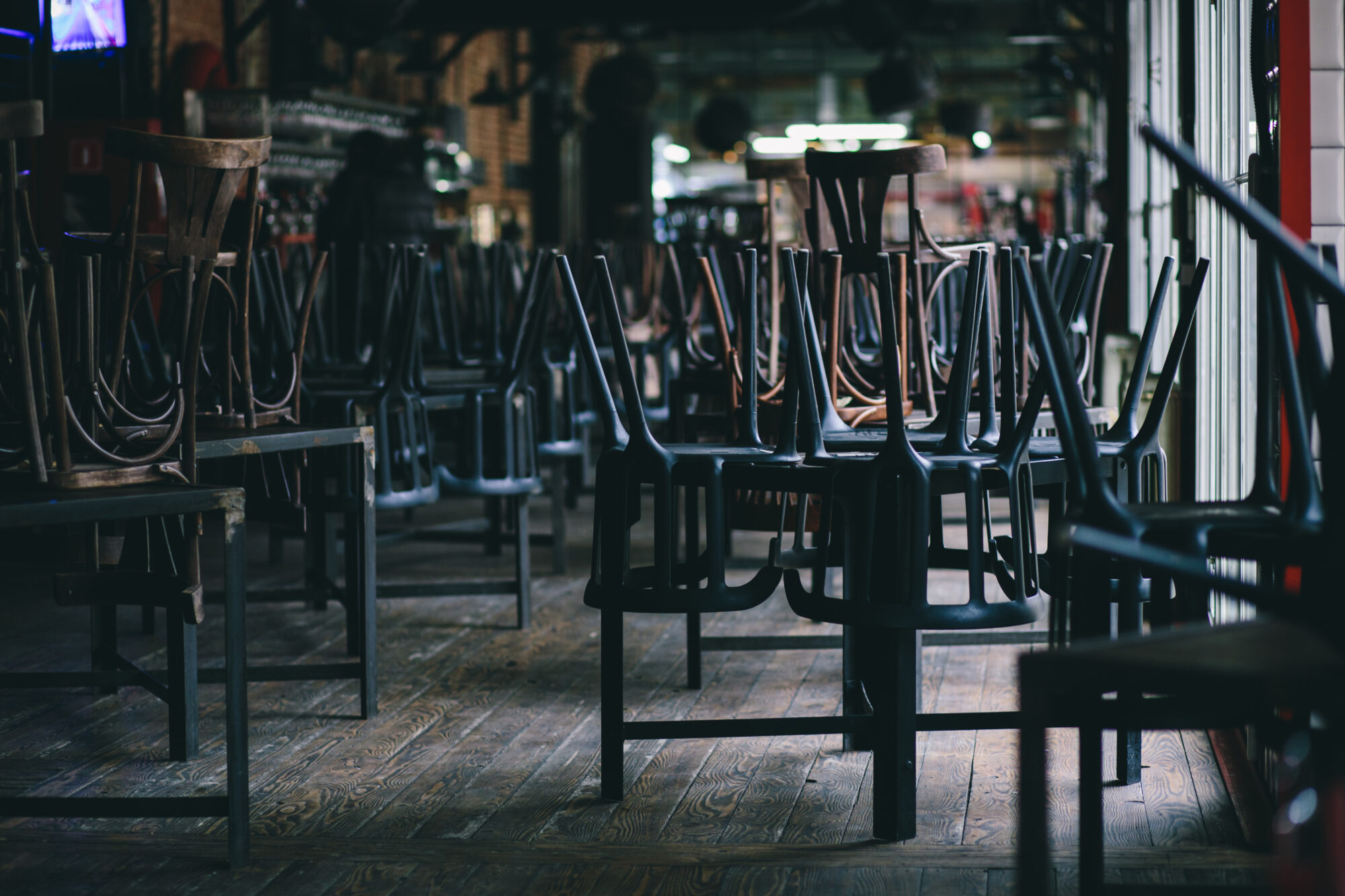 Closed and empty pub