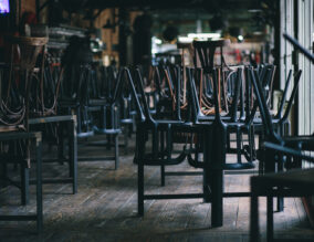 Closed and empty pub