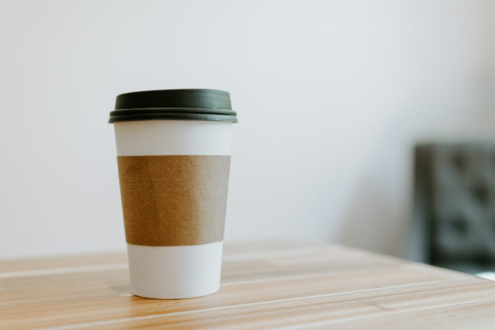 Takeaway coffee cup