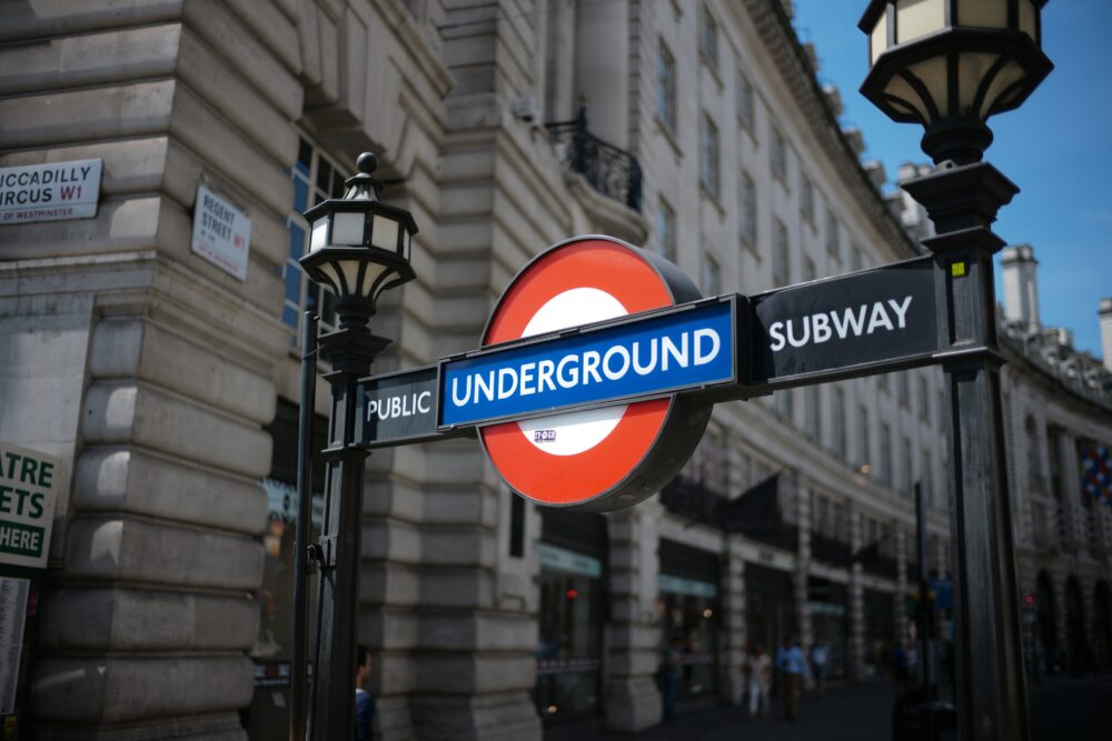 London underground tube sign