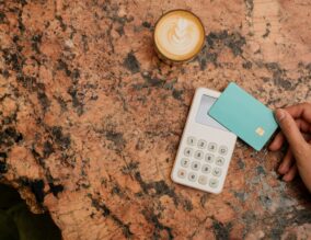 Card tapping a machine