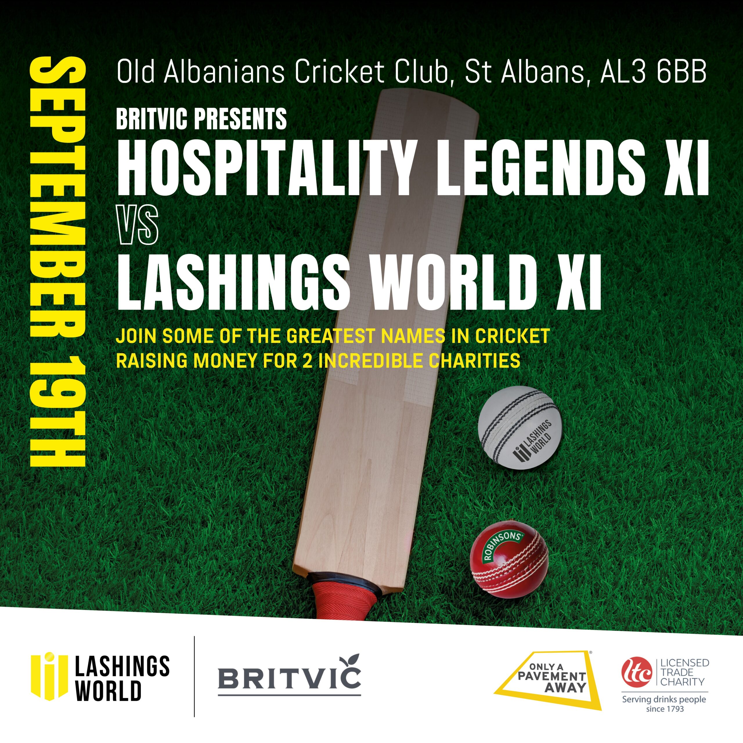 Britvic presents... Hospitality Legends XI vs Lashings World XI ...