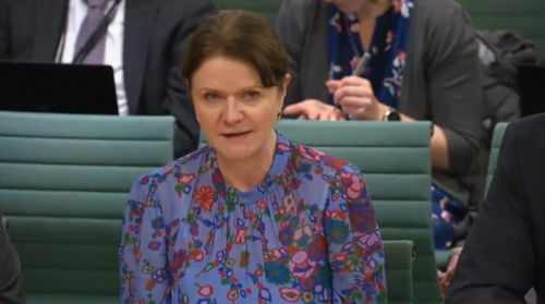 Kate Nicholls, Chief Executive of UKHospitality, giving evidence to the Public Bill Committee on business rates reform.