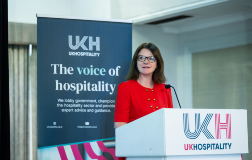 Kate Nicholls speaking at Workforce and Skills event 2025