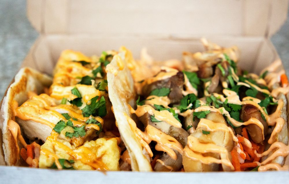 Food in a takeaway container