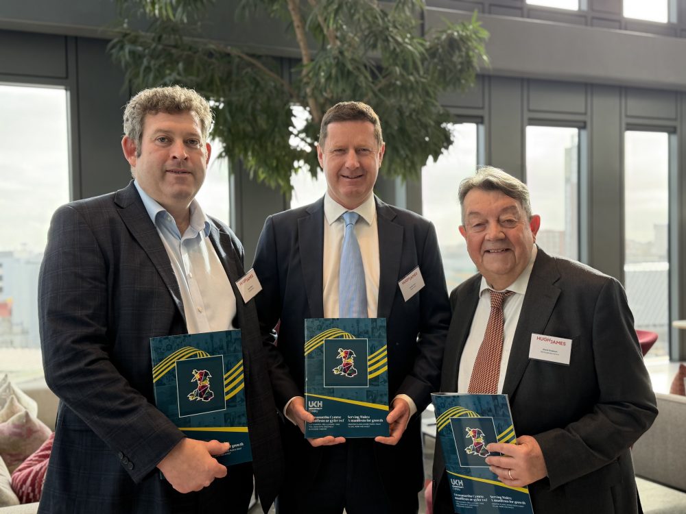 David Sheen, Public Affairs Director, UKHospitality; Gerallt Jones, Partner and Head of Hospitality and Leisure at Hugh James; David Chapman, Executive Director, UKHospitality Cymru