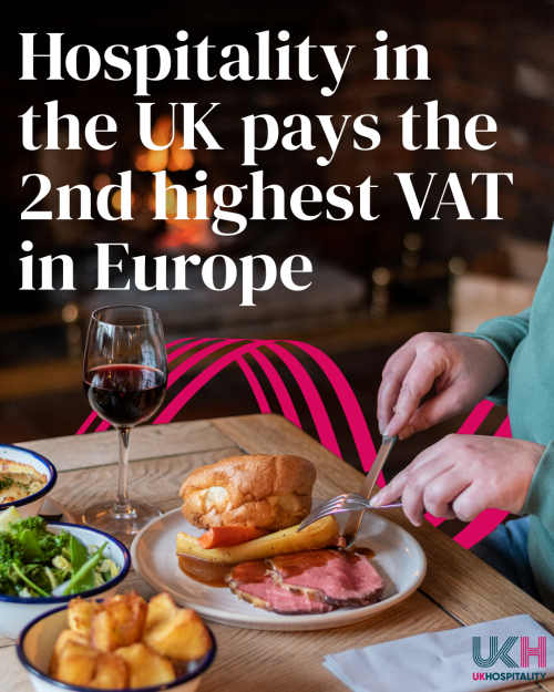 Hospitality in the UK pays the second highest VAT in Europe