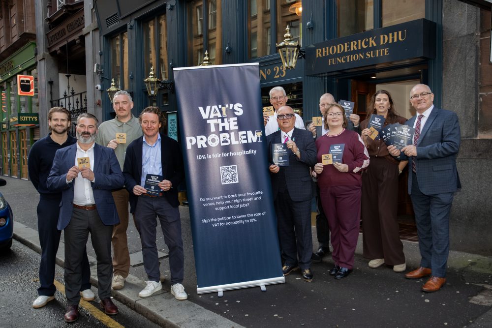Launch of the #VATsTheProblem campaign in Glasgow.