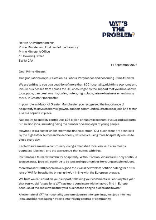 Open letter to the Prime Minister