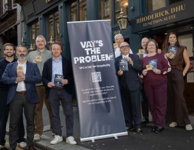 Launch of the #VATsTheProblem campaign in Glasgow as Scottish hospitality figures demand 10% hospitality VAT to relieve business and fuel the economy in Scotland.